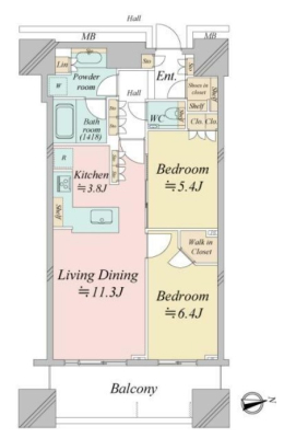 　リビングに床暖房設備を完備のあるペットと暮らせるお部屋です。L字型システムキッチンも魅力！